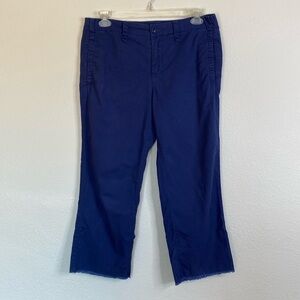 G1 basic goods chinos women’s 12 twelve navy blue raw hem